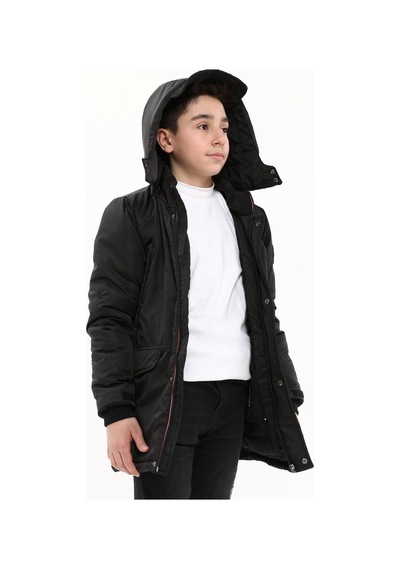 Erkek Çocuk Mont 51274 Siyah