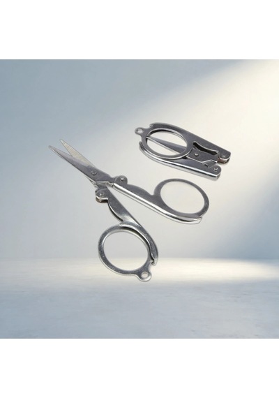 Kolay Taşınabilir Katlanır Seyahat Makası Metal 11 Cm Mini Boy