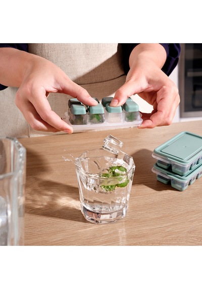 Mini Silikon Küp Buz Kalıbı Buzluk 7,5 X 13 X 3,4 Cm Plastik Diğer