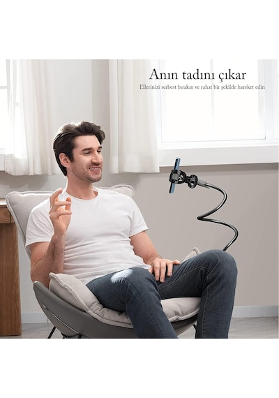 Saıjı Ivy-85 Akrobat Esnek Telefon Tutucu, Deveboynu Yataklı Telefon Tutacağı, Masa İçin Esnek Uzun Kollu Telefon Montajı, Klips Braketi Kelepçe Standı 4.0-6.3'' Siyah Saıjı Ivy-85 Akrobat Esnek Telefon Tutucu, Deveboynu Yataklı Telefon Tutacağı, Masa İçin Esnek Uzun Kollu Telefon Montajı, Klips Braketi Kelepçe Standı 4.0-6.3'' Siyah
