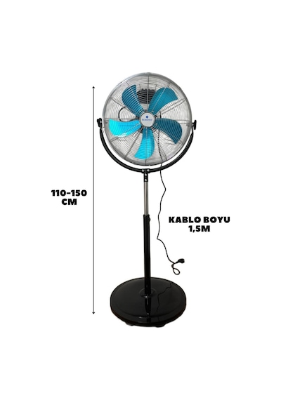 Rubenis RBS-27 Plus 18" 130 W Sanayi Tipi Teleskopik Vantilatör