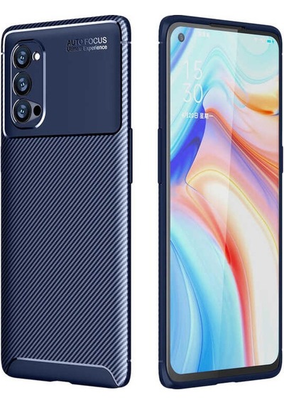 Oppo Reno 4 Pro 5G Kılıf Zore Negro Karbon Tasarım Silikon Kılıf