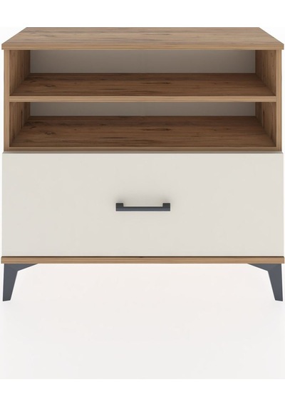 Arges Şifonyer 2 Raflı Tek Çekmeceli 88x30x80 Çam-aytaşı Çam
