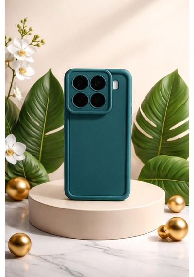 Mi 15 Pro Uyumlu Kamera Çıkıntılı Mat Silikon Telefon Kılıfı Resimdeki