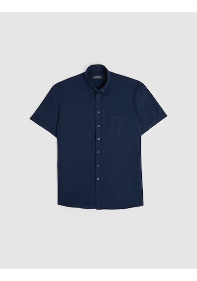 Pierre Cardin Erkek Lacivert Gömlek Kısa Kollu 50325340-vr033