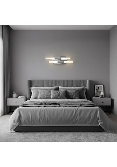 Linea 2 Pilli Aplik Krom