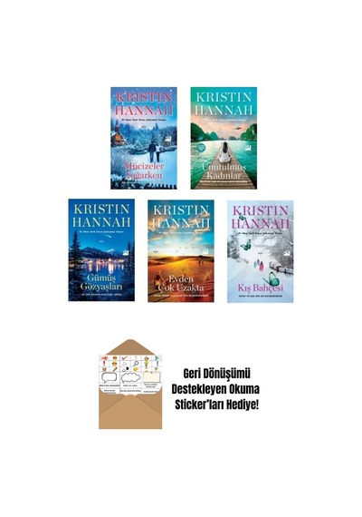 Kristin Hannah Seti 5 Kitap + Okuma Sticker'ları