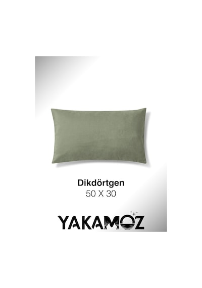 Br Yakamoz Çağla Yeşili Kırlent , Yastık Kılıfı Kadife Görünümlü Velvet Touch Serisi Çağla Yeşili
