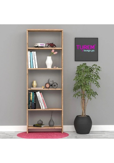 Nur Beyaz Kitaplık Mdf Antrasit Nur Beyaz Kitaplık Mdf Antrasit