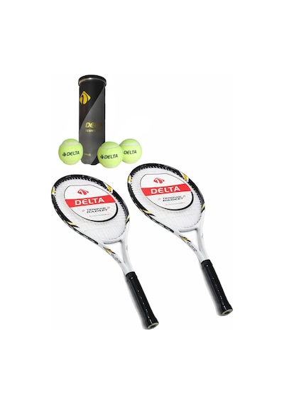 2 Adet Valley 27 İnç L2 Grip Yetişkin Tenis Raketi + 2 Adet Tenis Çantası + 3 Adet Prof. Maç Topu