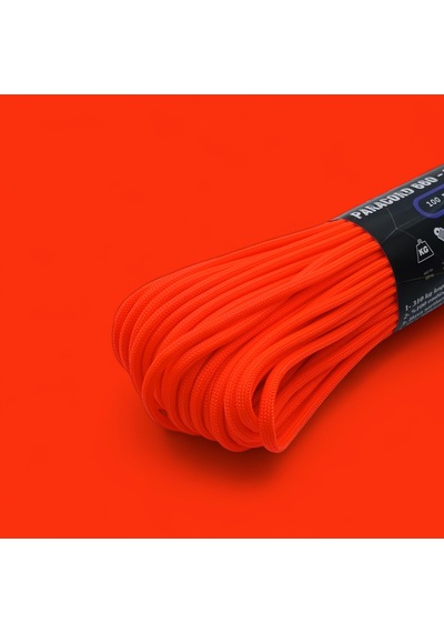 Mg Ropes Bileklik Ve Outdoor Polyester Paracord İp 4 Mm 660 Lb 30 Metre Turuncu (10 Çekirdek)