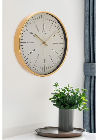 30 Cm Gerçek Cam Sessiz Mekanizma Duvar Saati Sku: Smg8690010242914 07 Beyaz