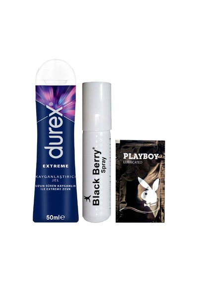 Durex Extreme Analjel 50 Ml + Black Berry Geciiktiricisprey + Hediye