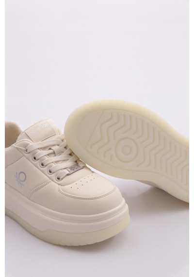 Benetton Bni-12046 Kadın Sneaker Ayakkabı Beyaz