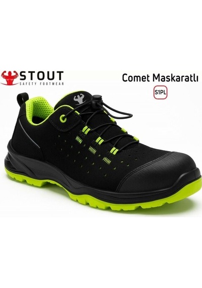 Stout Maskaratlı Comet S1p İş Ayakkabısı Siyah
