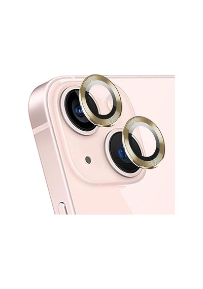 Ekran Koruyucu Apple iPhone 15 İçin Tekli Kamera Lens Koruma Camı Gold iPhone 15 İle Uyumlu Ekran Koruyucu - Gold Diğer