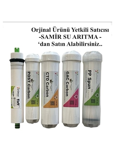 Ortimax  Kapalı Kasa Su Arıtma Filtre Seti Tüm Kapalı Kasa Cihazlara Uyumludur Su Arıtma Filtresi