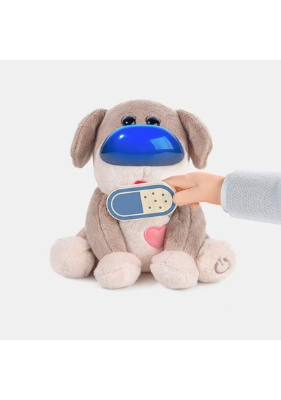 Care Pets Ahşap Oyuncak Veteriner Seti Işıklı, Sesli Peluş Köpekli Eğitici Doktorken Oyunu