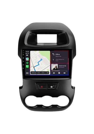 Ford Ranger 2012-2015 Android Multimedya Carplay Android Auto Navigasyon Kameralı 4gb Ram 64gb 9"