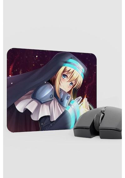 Fire Force Anime V2 - 22x18 Gaming Kauçuk Kaymaz Taban Mouse Pad Fare Altlığı