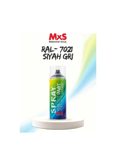 Mxs Ral 7021 Siyah Gri Akrilik Sprey Boya 400 Ml