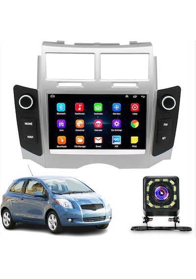 Foxus Toyota Yarıs 2008 2011 4gb Ram 64gb Hafıza Android Dokunmatik Ekran Oto Teyp - Carplay Wifi Gps Bluetooth Kamera Destekli Oem