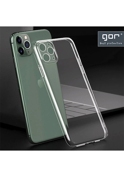 Gor İphone 12 Pro Max 6.7 İnch Kılıf Kamera Korumalı Şeffaf Silikon Kılıf- 5775 Mh-hs2348-7507