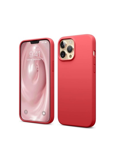 Smcase Apple Uyumlu iPhone 13 Pro Max Kılıf Liquid Lansman Wiriless Destekli Silikon