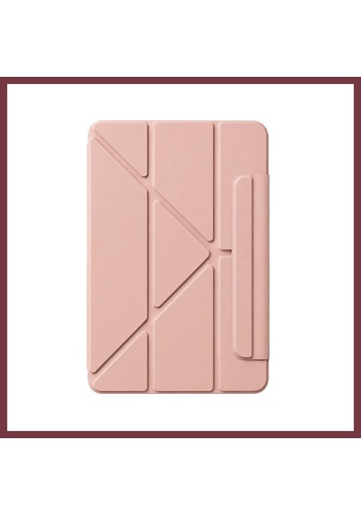 Storeşahin Apple Uyumlu iPad 2025 10.9 10.nesil A16 Edz Manyetik Standlı Tablet Kılıfı - Rose Gold Shn0720