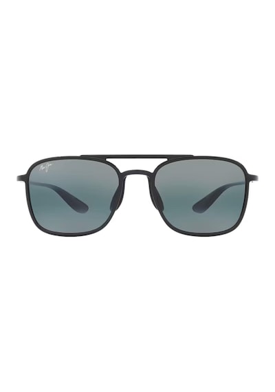 Maui Jim Mj 0447s 001 02 55 Polarize Erkek Pilot Siyah Kemik Güneş Gözlüğü Siyah