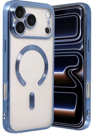 Apple Uyumlu iPhone 17 Pro Kross Magneticsafe Kapak Mavi
