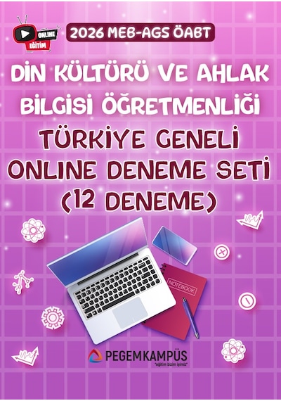 2026 Meb-ags Öabt Din Kültürü Ve Ahlak Bilgisi Öğretmenliği Türkiye Geneli Online Deneme Seti 12 Deneme