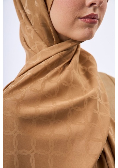 Mirsoy Scarf Lina Modern Desen Şal Karamel