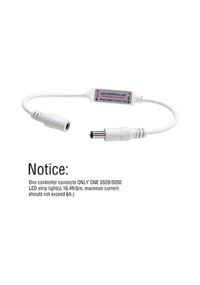 Şerit Led Kontrol Cihazları - Bluetooth Ve Müziğe Duyarlı 24 Tuşlu - 6 Amper 10 Metreye Kadar Rgb Şerit Led Çal Çok Renkli
