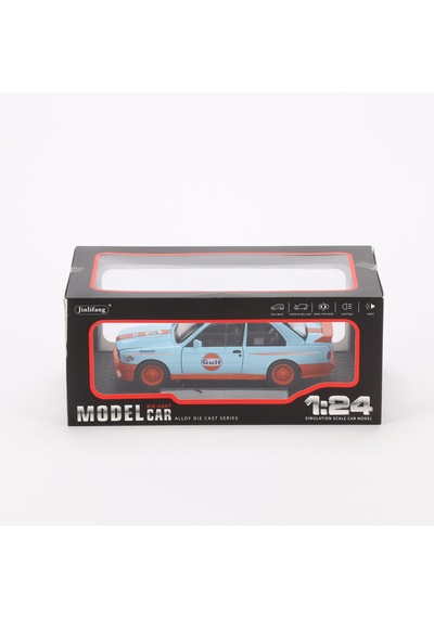1:24 Ölçek Sesli Işıklı 4 Kapısı Kaput Ve Bagajı Açılan Stantlı Model Araç Turuncu Gulf