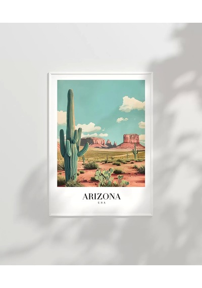 Çerçevesiz Poster Arizona Çölün Simgesi