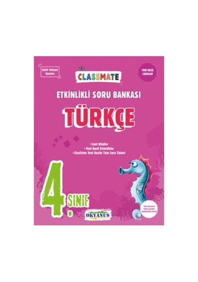4. Sınıf Classmate Türkçe Etkinlikli Soru Bankası