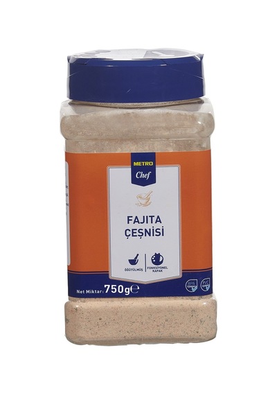 Metro Chef Fajita Çeşnisi 750 G - Meksika Lezzeti İçin Hazır Baharat Karışımı 6'li Avantaj Pake Tarı