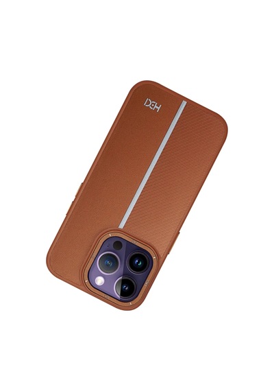 Apple Uyumlu iPhone 13 Pro Kılıf Hbc-155 Lizbon Kapak - Kahverengi