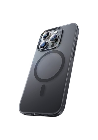 Apple Uyumlu iPhone 16 Pro Max  Kılıf M-safe Şarj Özellikli Yeni Seri Benks Lucid Armor Kapak Siyah Siyah