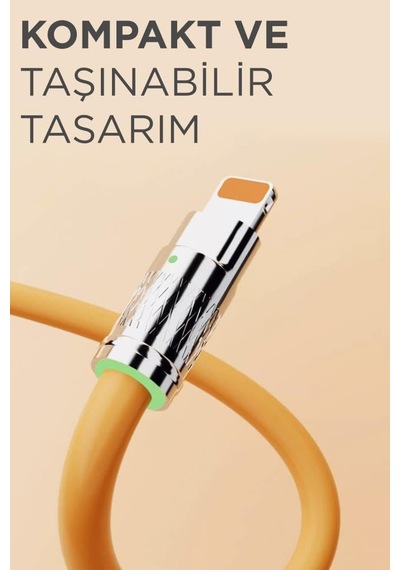 Şarj Kablosu Usb To Type-c Lightning Micro 3ın1 Data Kablo U160 Siyah Diğer