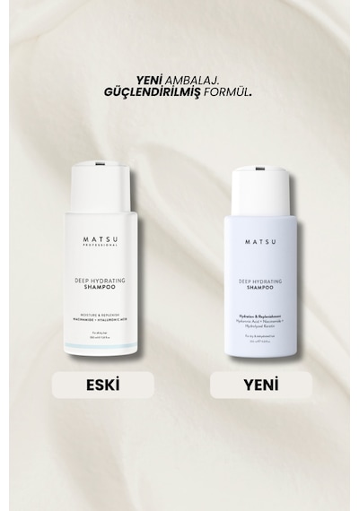 Matsu Deep Hydrating Nem Şampuanı 350 ml | Kuru & İnce Telli Saçlar