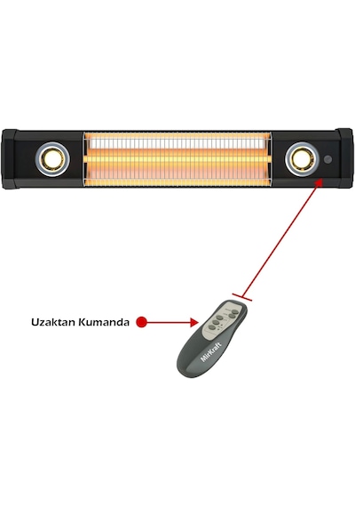 Mirkraft Vega 2500 W Sarkıt Tipi Karbon Infrared Isıtıcı