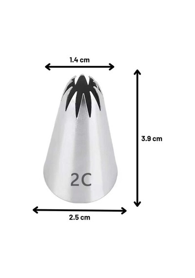 Duy Kapalı Yıldız - 10 Diş / 25x14x39 Çok Renkli
