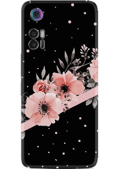 Tcl 30 Plus Kılıf Resimli Silikon Flowers Dots 1423