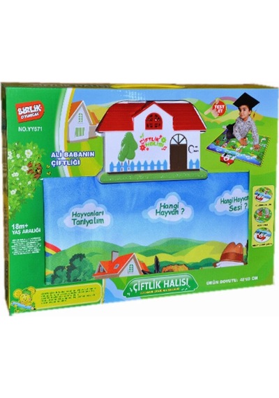 Türkçe Konuşan Eğitici Çiftlik Oyun Halısı 60 CM