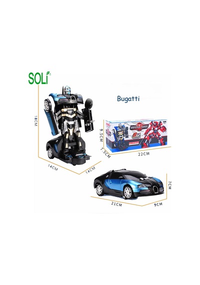 Bugatti Oyuncak Araba Robota Dönüşen Otomatik Direksiyon