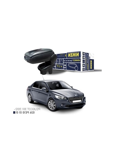 Peugeot 301 2012- İçin Siyah Kol Dayama, Özel Tasarım