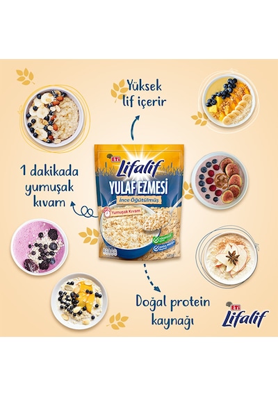 Lifalif İnce Öğütülmüş Yulaf Ezmesi 350 Gr