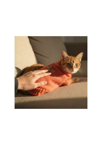 Kedi Ve Köpek İçin Lolipoplu Turuncu Kazak